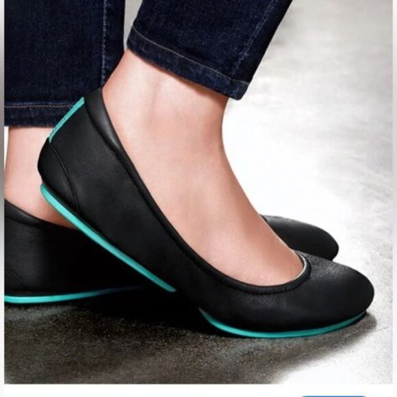 TIEKS by GAVRIELI Matte Black Ballet Flats Project Rehab Foldable Travel 9 - Picture 9 of 11